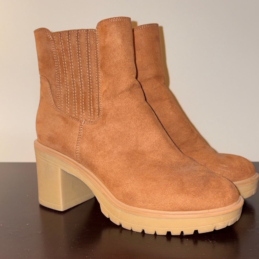 Tan Suede Ankle Boots
